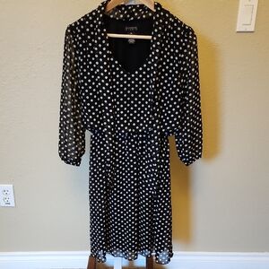 Black and White Polka Dot Dress